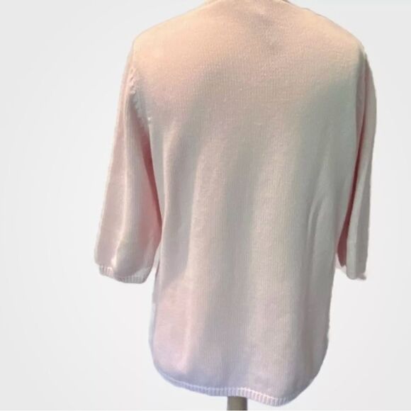 Basler V-Neck Pastel Pink Sweater Size 16 New - Picture 3 of 7